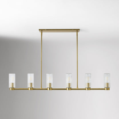 Rivora Fluted Glass Chandelier – Elegant Ribbed Lasting Design