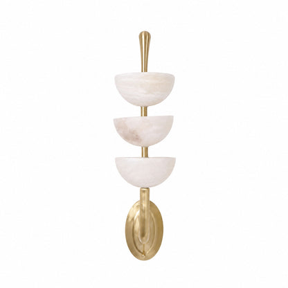 Triple Alabaster Wall Lamp