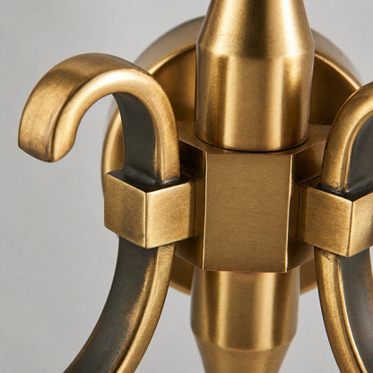 Lunetal Double-Head Wall Sconce – Vintage Metal Glass for Hallway and Bedroom