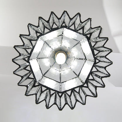 Vintage Stained Glass Pendant Light 10