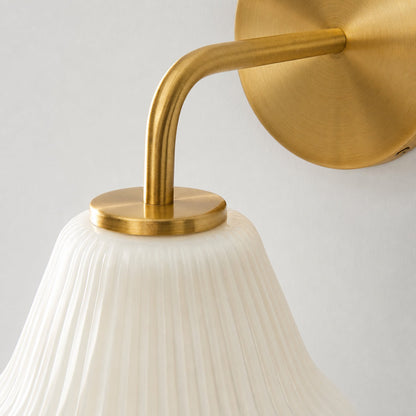 Rivrona Wandleuchte aus geripptem Glas – elegante, moderne Beleuchtung für Flur und Schlafzimmer