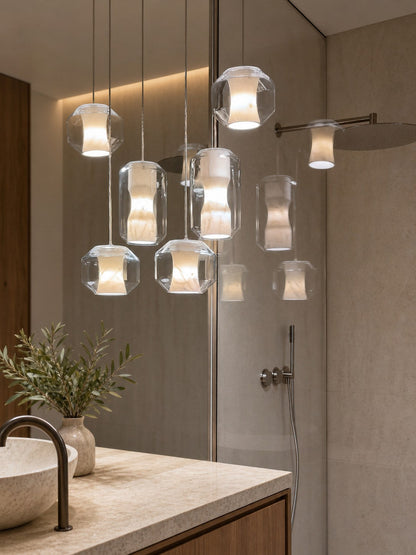 Glass Alabaster Pendant Lamp
