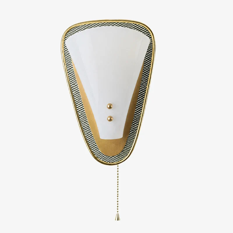 Vintage French pull-chain wall sconce