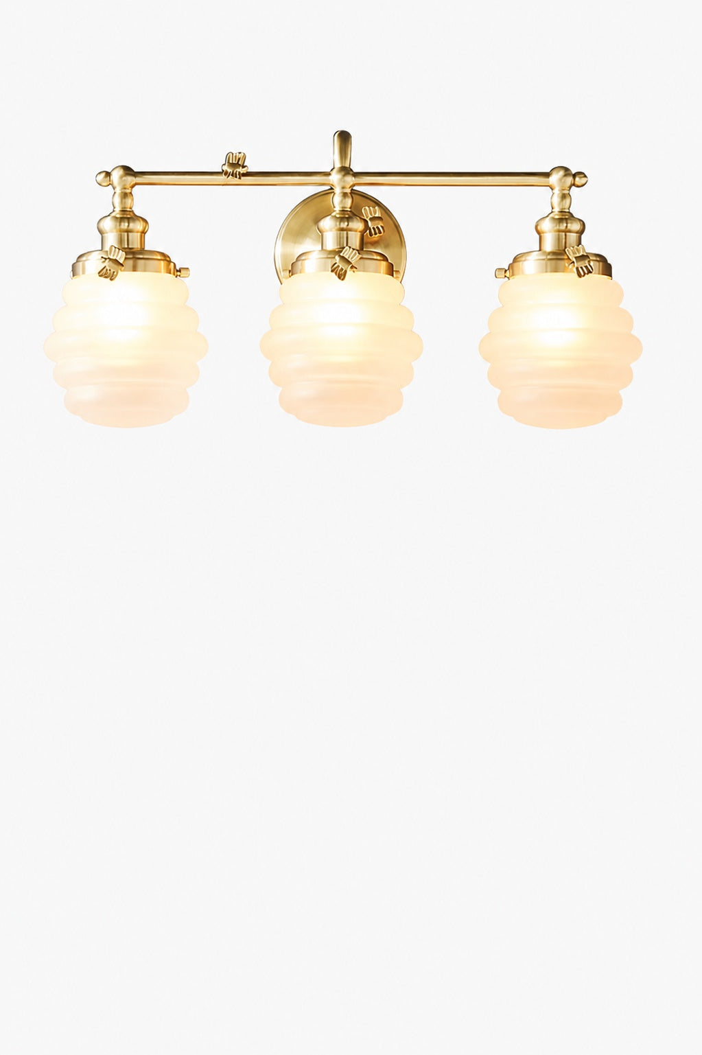 Capigia Glas-Metall-Waschtisch-Wandleuchte – Moderne Badezimmerleuchte mit elegantem Stil