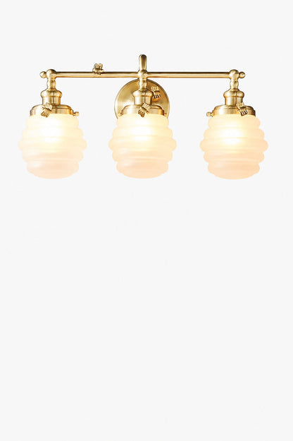 Capigia Glas-Metall-Waschtisch-Wandleuchte – Moderne Badezimmerleuchte mit elegantem Stil