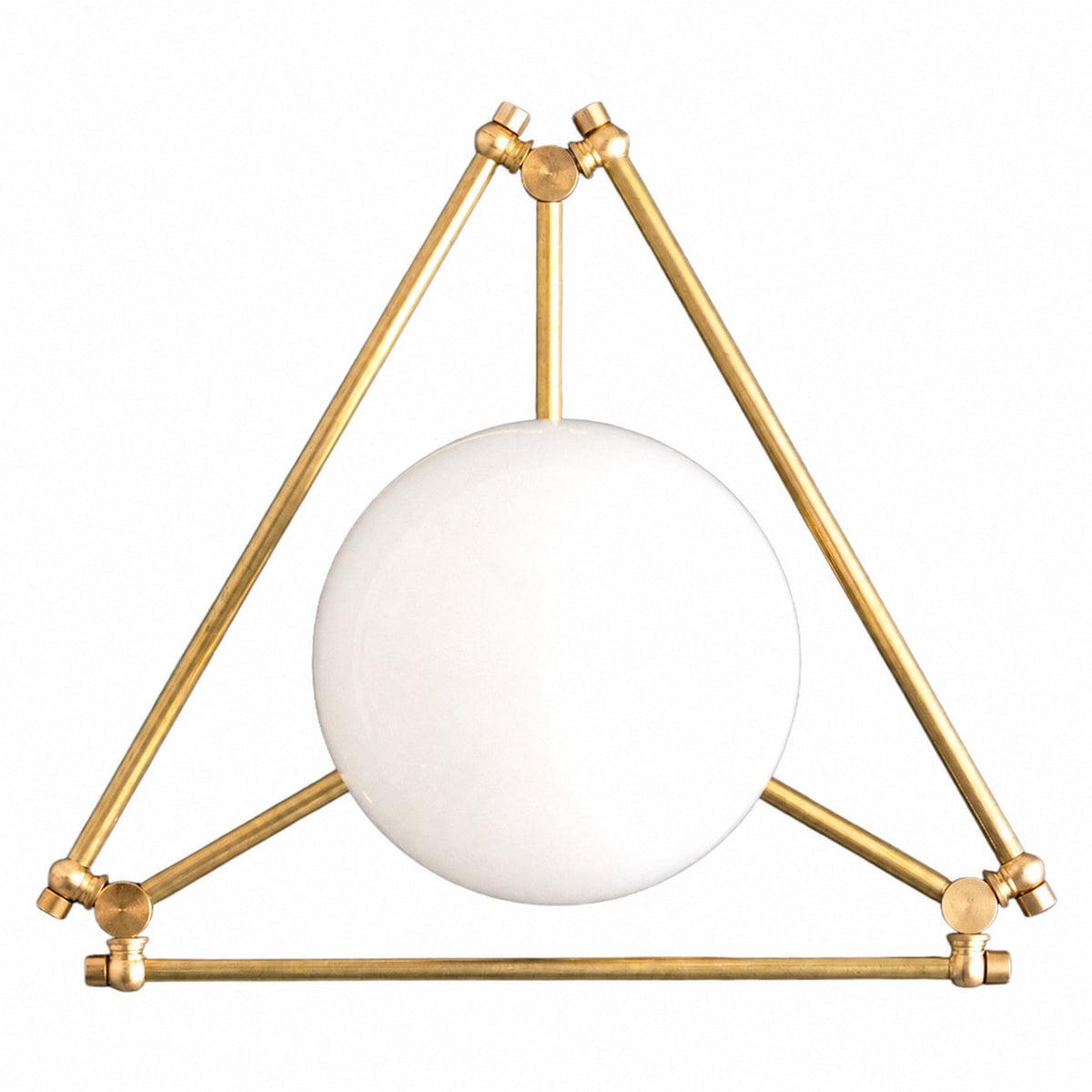 Glorica Glas-Deckenleuchte aus Messing mit geometrischem Design – mundgeblasenes Kugeldesign