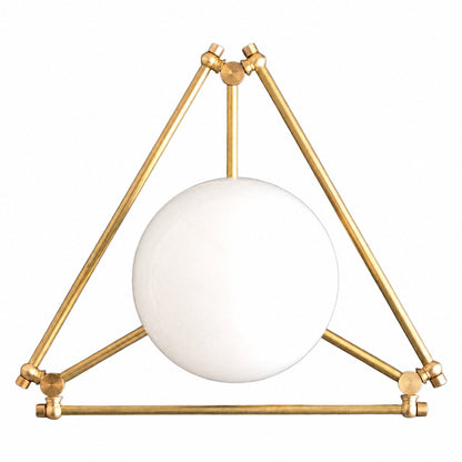 Glorica Glas-Deckenleuchte aus Messing mit geometrischem Design – mundgeblasenes Kugeldesign