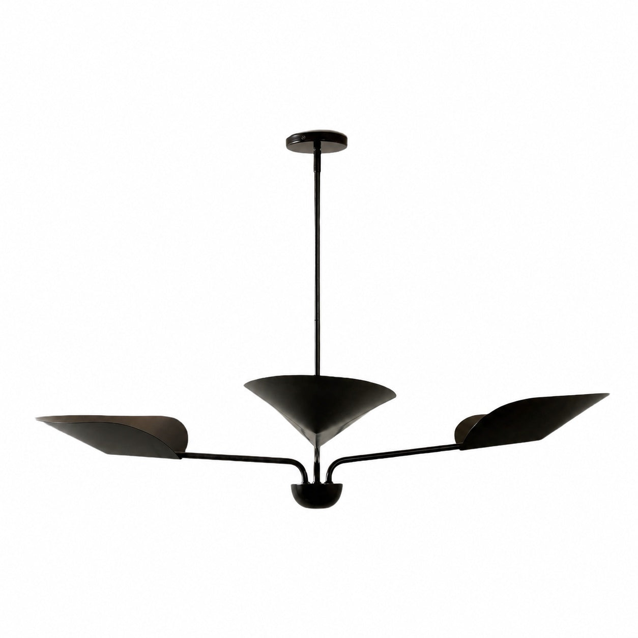 Kronleuchter aus Lutal-Bronze – Modernes Design mit monochromer Oberfläche