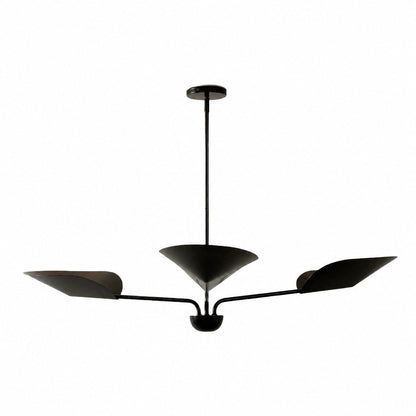 Kronleuchter aus Lutal-Bronze – Modernes Design mit monochromer Oberfläche