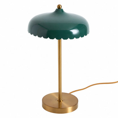 Rayla Elegante Scallop Glas Tischlampe - Atmosphärisches Licht - Schreibtisch oder Beistelltisch