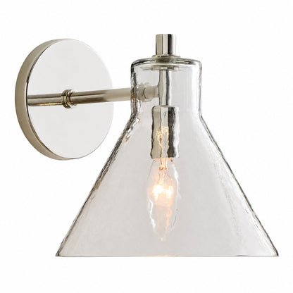 Glavira Doppel-Wandleuchte aus recyceltem Glas – Wandbeleuchtung aus Messing für den Innenbereich