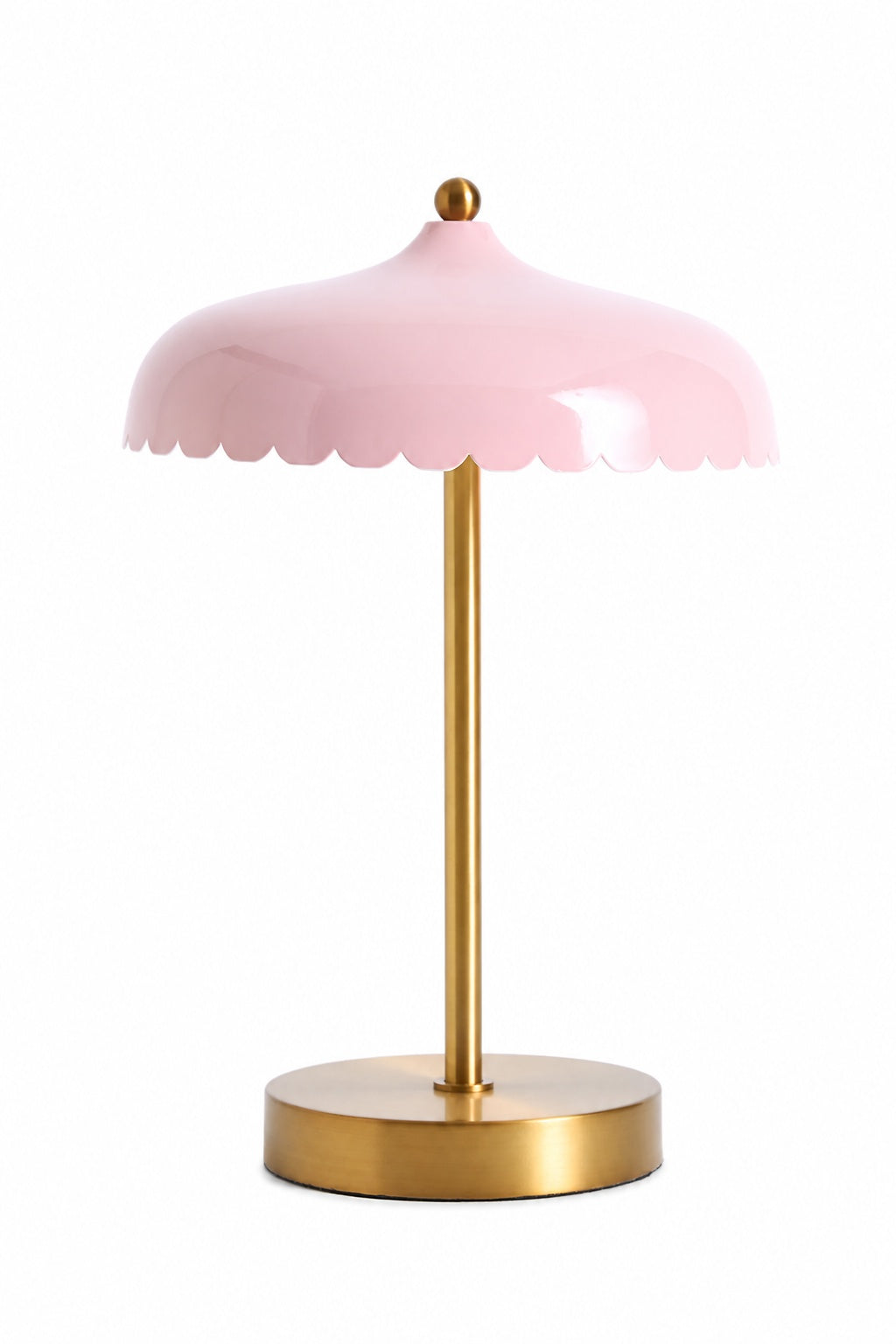 Rayla Elegante Scallop Glas Tischlampe - Atmosphärisches Licht - Schreibtisch oder Beistelltisch