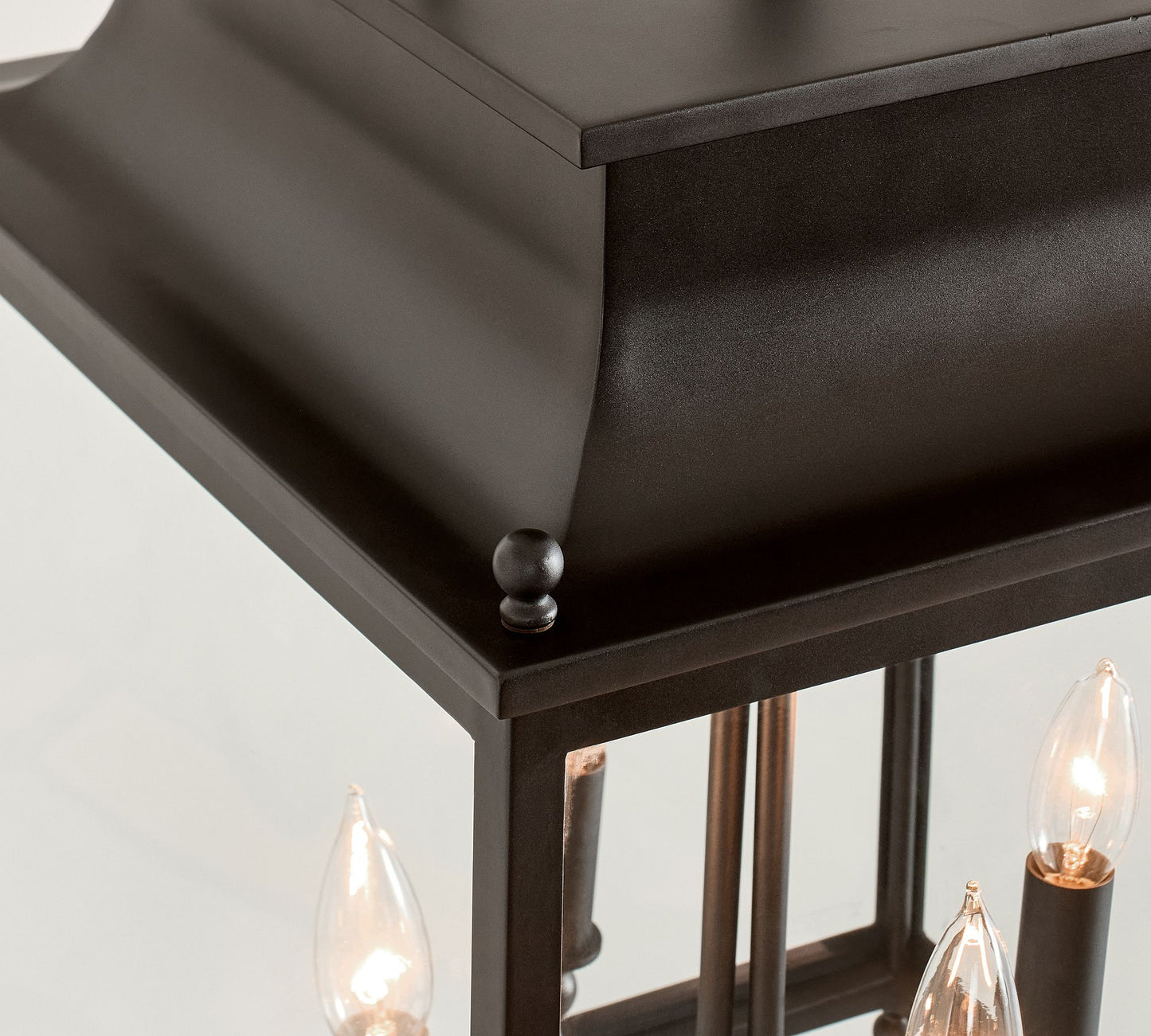 Yolvira Modern Outdoor Hanging Lantern – Dimmable Metal Pendant for Porch, Patio, or Balcony