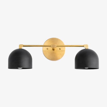 Metio Dome Mid-Century Deep Ball Vanity Lamp - Brass Wall Sconce