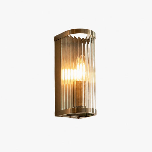 RibGlow Art-Deco-Wandleuchte aus geripptem Glas – Wandleuchte im Vintage-Stil für das Wohnzimmer