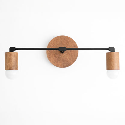 Mobilux Line Holz- und Schminktischleuchte – Böhmische Badezimmerbeleuchtung