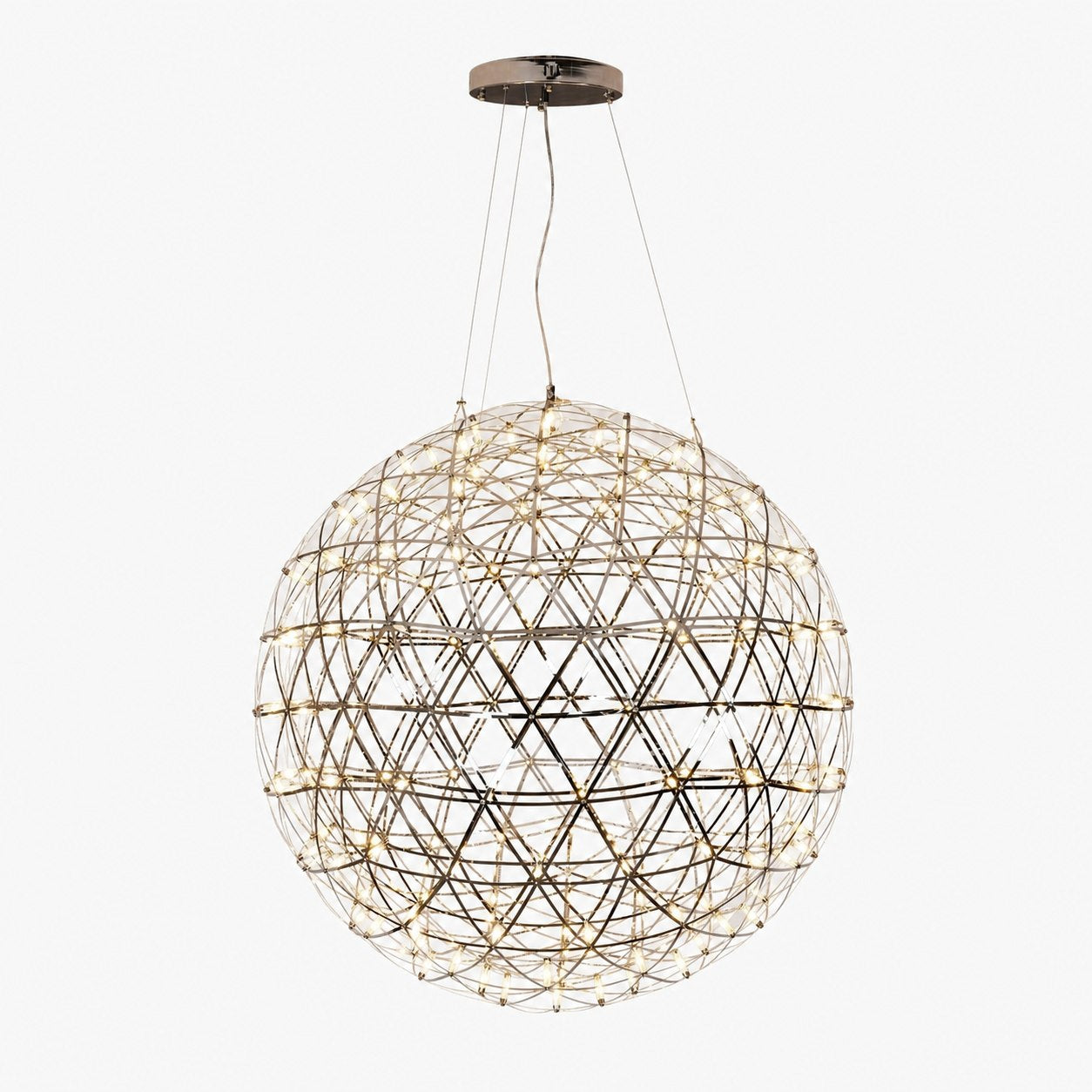 Silver Spark Ball Pendant Light