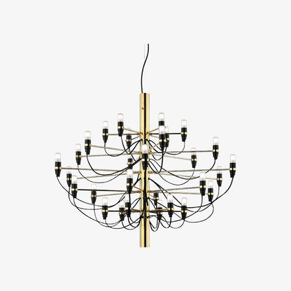 Tendrila Contemporary Multi-Light Chandelier - Industrial-Inspired Design Metal Suspension for Lounges N01