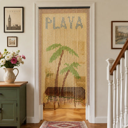 Bohemian Wooden Beaded Door Curtain