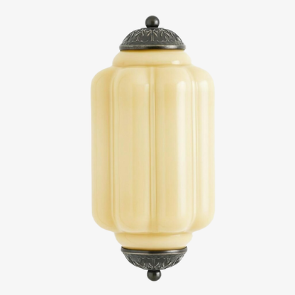 Eloise Brass Wall Sconce – Elegant Milk Glass Vintage Lighting