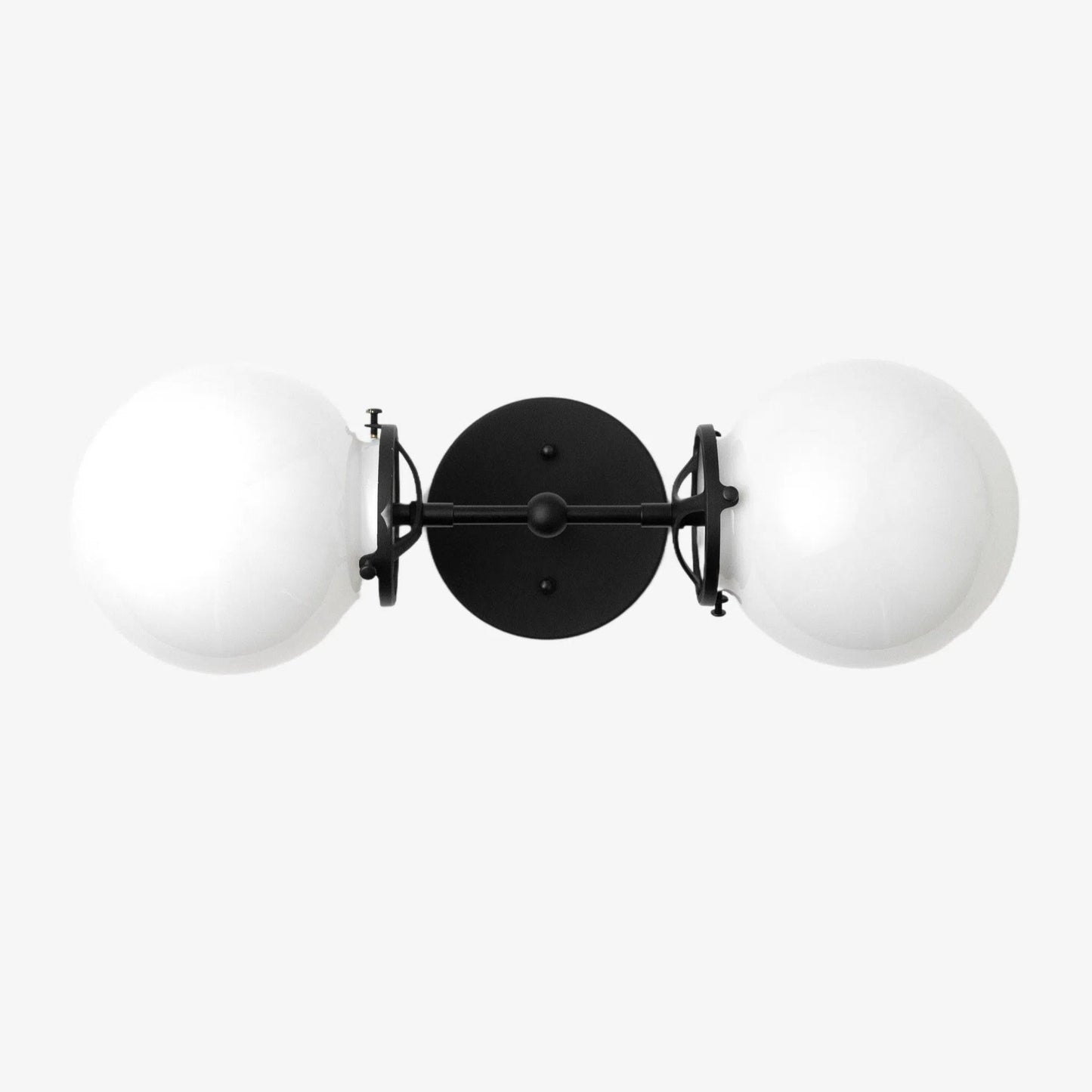 Lumio Globe Art Deco Vanity Light -  Opal Globe Bathroom Sconce