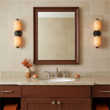 Eloise Glass Wall Sconce - Vintage Milk Glass Vanity Sconce