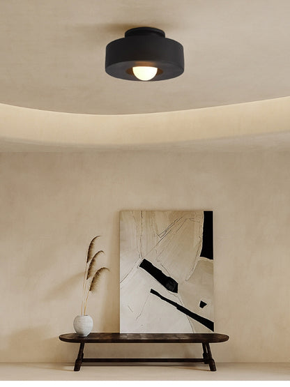 Moderne Nordische Minimalistische Rund Harz Deckenlampe
