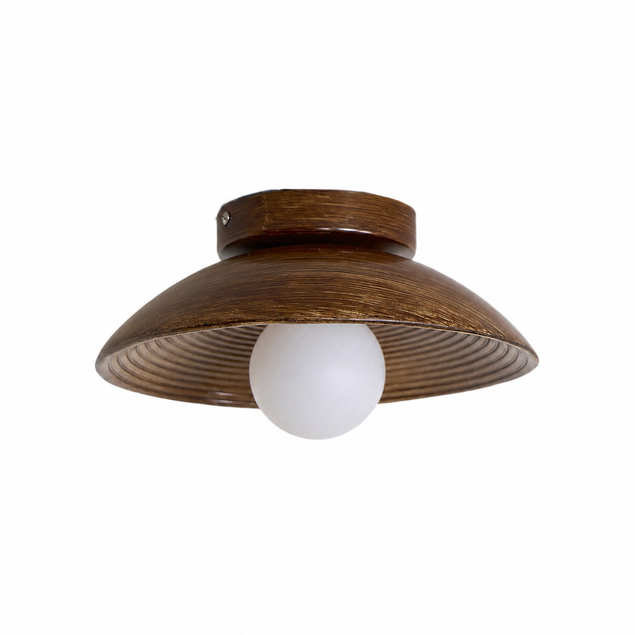 Ovalune Organic Textured Ceiling Light Sculptural Design Flush Mount - Modern Style for Living Room