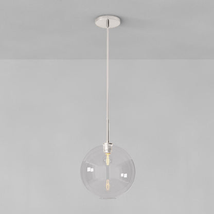Selvion Sculptural Globe Pendant Light - Modern Glass Pendant Lamp - Sleek Design