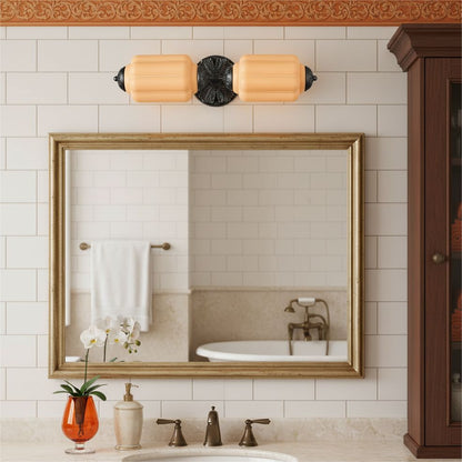 Eloise Glass Wall Sconce - Vintage Milk Glass Vanity Sconce