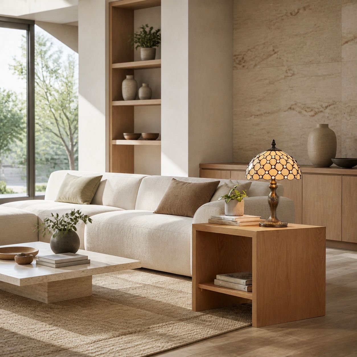 TF Harken Dekorative Juwelen-Tischleuchte - Atemberaubendes Glasdesign, perfekt für Schlafzimmer oder Wohnzimmer