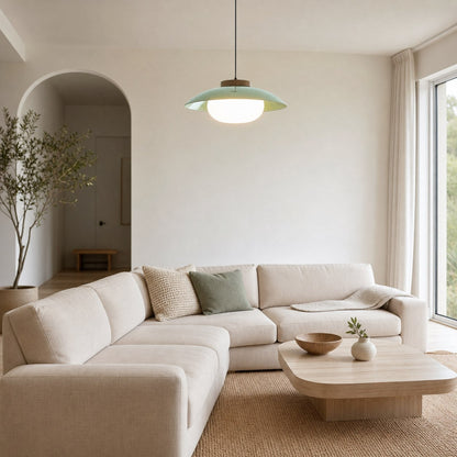 Oribela Modern Minimalist Pendant Lamp - Contemporary Saucer Style Lighting for Living or Dining