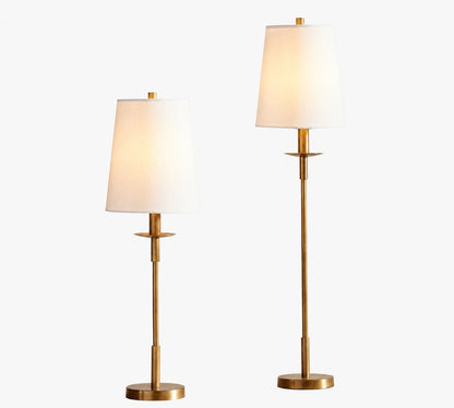 Rowan Moderne Tischlampe aus Eisen – Industrielles Bauernhaus-Leinen-Nachttisch-Leselicht