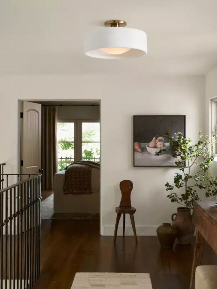 Porcelain Flush Mount Ceiling Light