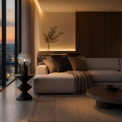 Shimmera 3-Light Linear Pendant – Mirror Glass Shades with Modern Nickel Finish for Dining Rooms