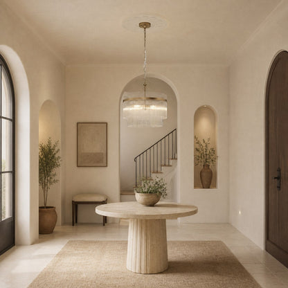 RibGlow Pendant Light – Trio Pendant with Elegant Glass Rods for Dining or Hallway