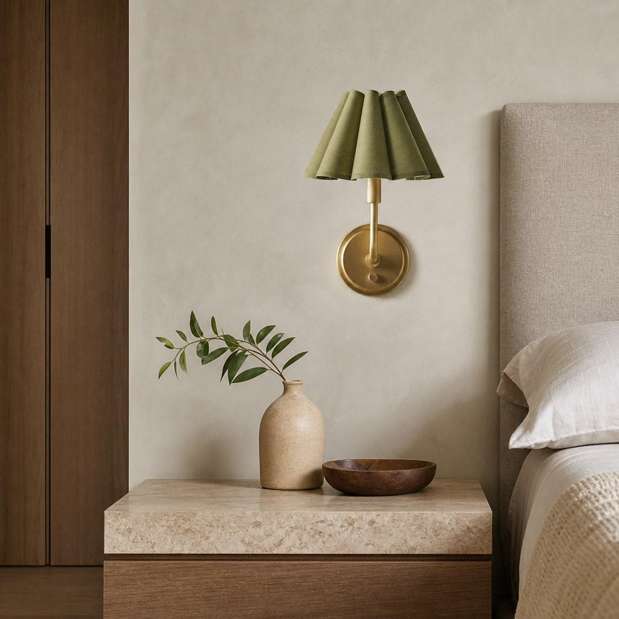 Capirise Muschelförmige Wandleuchte – Retro Elegantes Wandlicht für Schlafzimmer & Flur