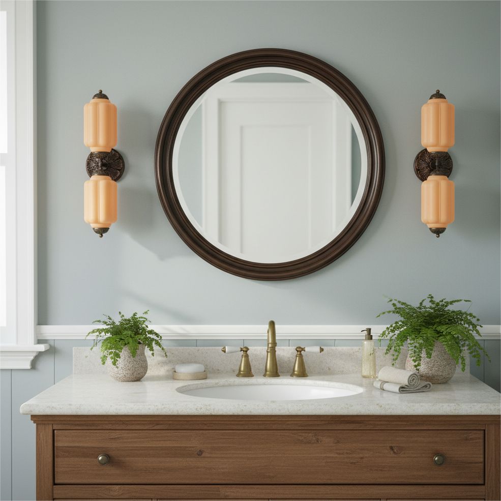 Eloise Glass Wall Sconce - Vintage Milk Glass Vanity Sconce