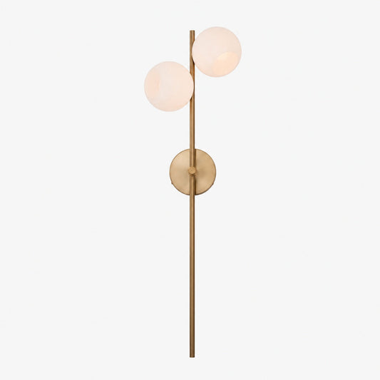 Brina Glass 2-Light Sconce - Minimalist Glass Wall Light for Home