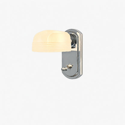Bauhaus Creative Industrial White Glass Wall Lamp