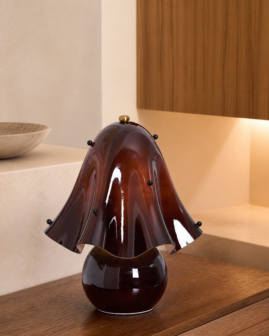 Bellina Decorative Table Lamp - Sculptural Bell Flower Shape