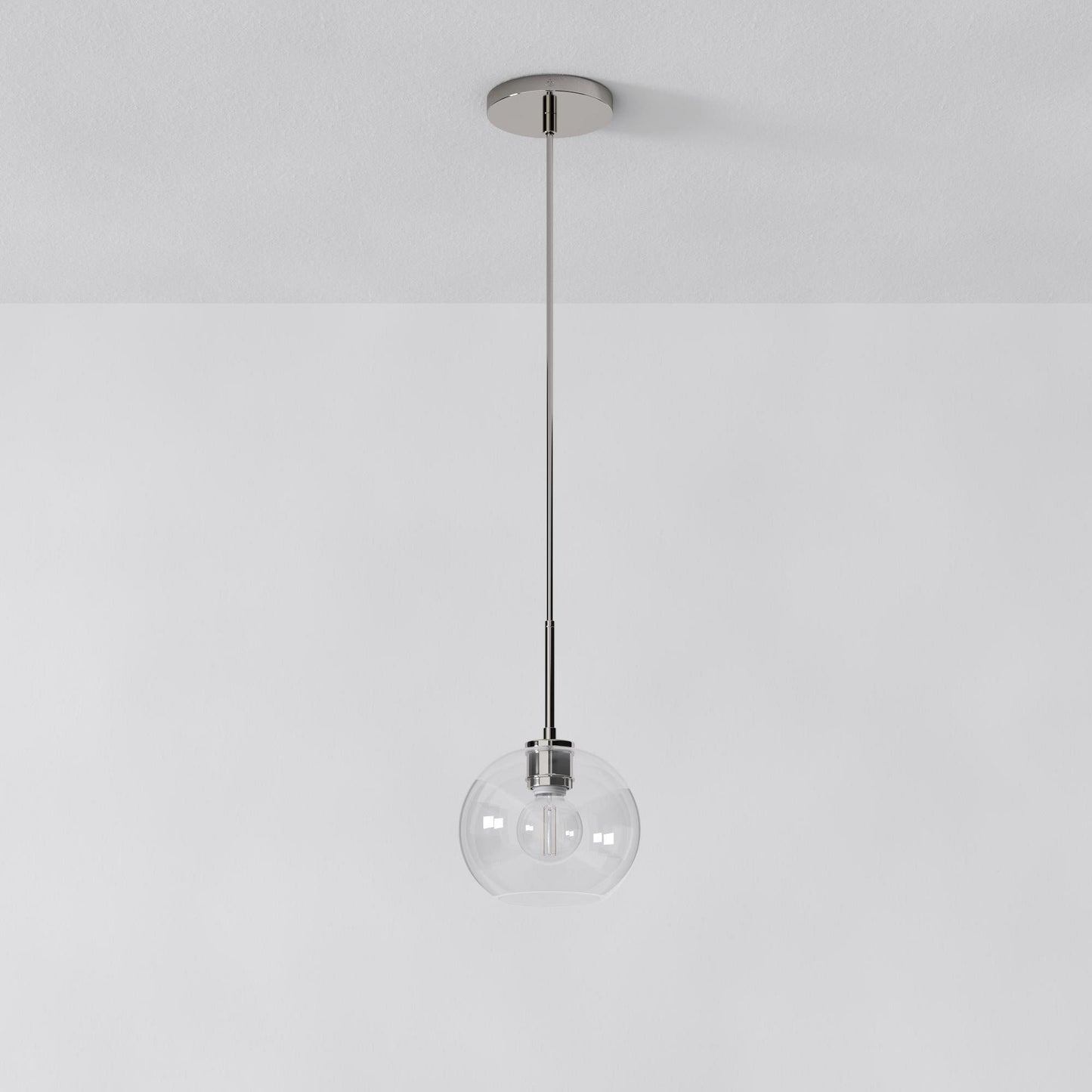 Selvion Sculptural Globe Pendant Light - Modern Glass Pendant Lamp - Sleek Design