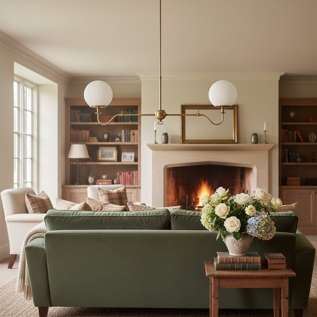 Glorica Glass Brass Chandelier Lighting - Contemporary Glass Multi-Light Hanging Fixture