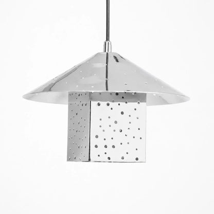Bauhaus Hollow Silver Single Pendant Light