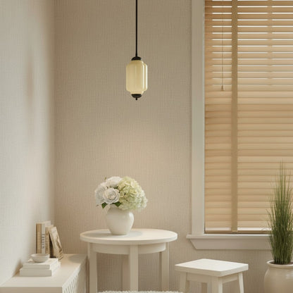 Eloise Petite Pendant Light - Vintage Milk Glass Lamp