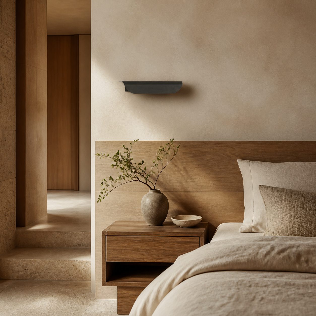 Hidra Modern Metal Wall Sconce – Minimalist Down-Light Sconce for Modern Homes
