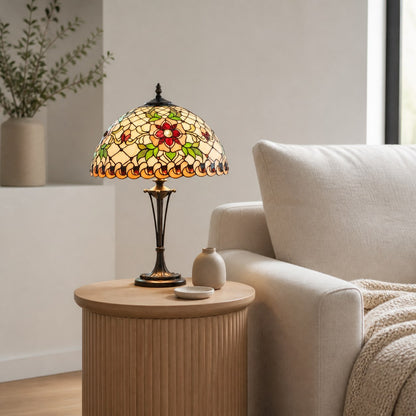 TF Angelique Style Table Lamp – Handcrafted Glass Shade with Warm Ambience