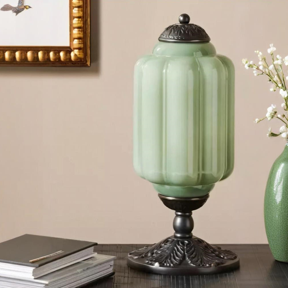 Eloise Tischlampe - Vintage Design Glas Tischlampe