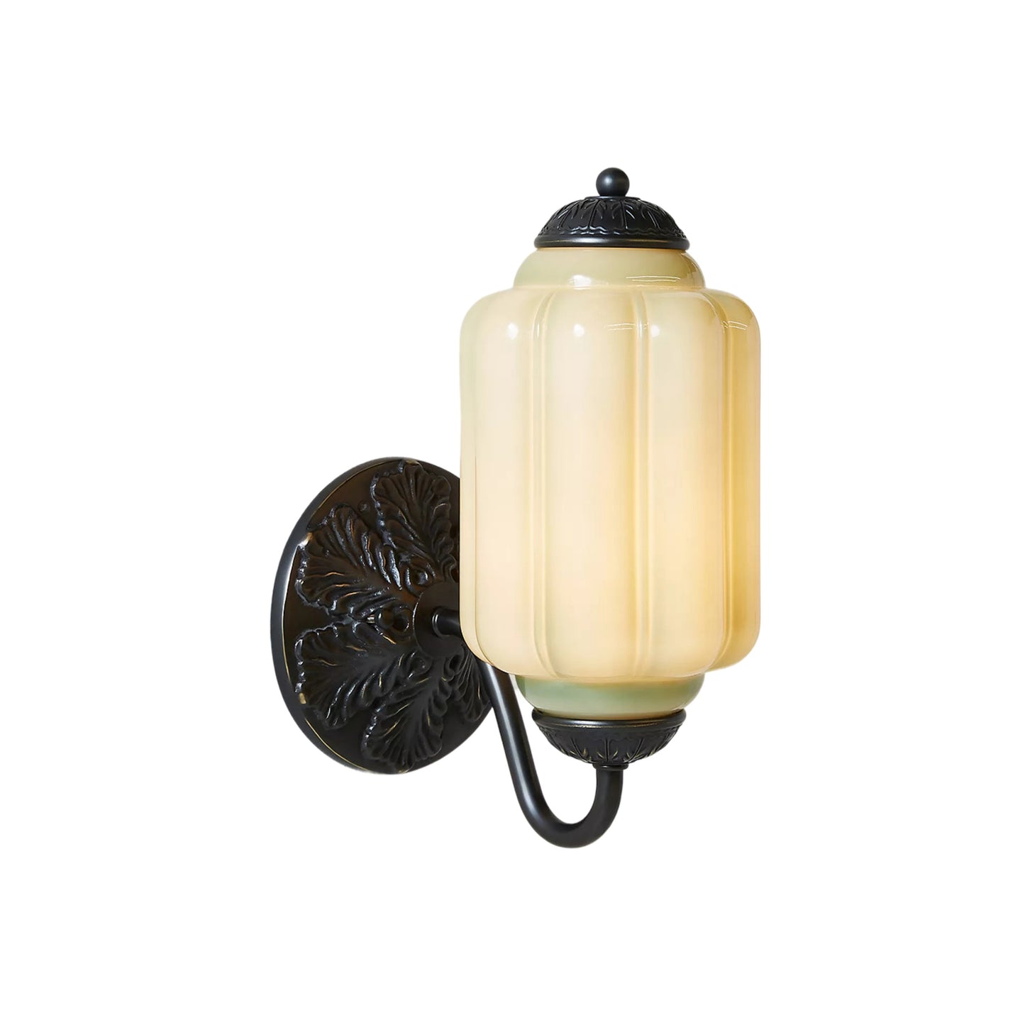 Eloise Glas Wandleuchte - Vintage Wandleuchte Milchglas
