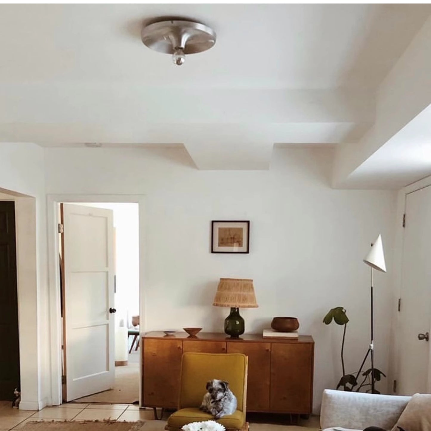 Mid Century Space Age Scheiben Wandleuchte
